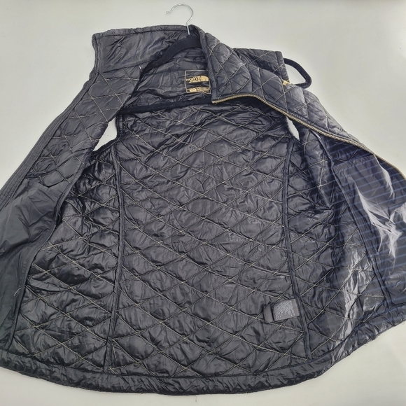 the north face womens thermoball black gold trekker vest light weight size small - Picture 11 of 14